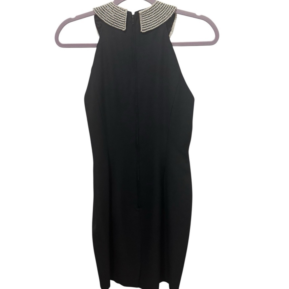 Alex Evenings Black Faux Pearl Sheath Dress Size 4 - Picture 3 of 5